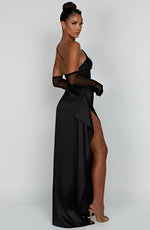 Petra One-Shoulder Slit Maxi Dress