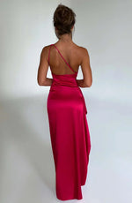 Petra One-Shoulder Slit Maxi Dress