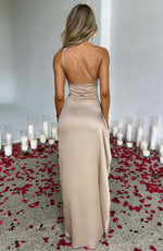 Petra One-Shoulder Slit Maxi Dress