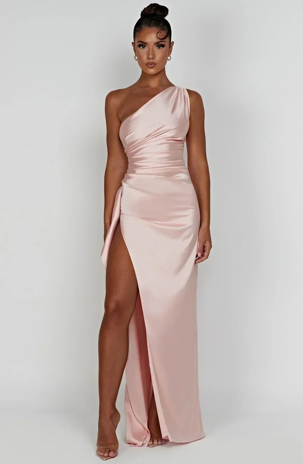 Petra One-Shoulder Slit Maxi Dress