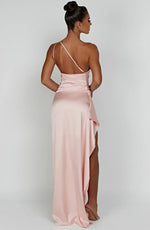 Petra One-Shoulder Slit Maxi Dress