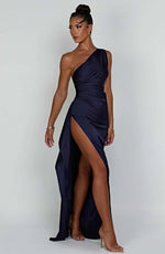 Petra One-Shoulder Slit Maxi Dress