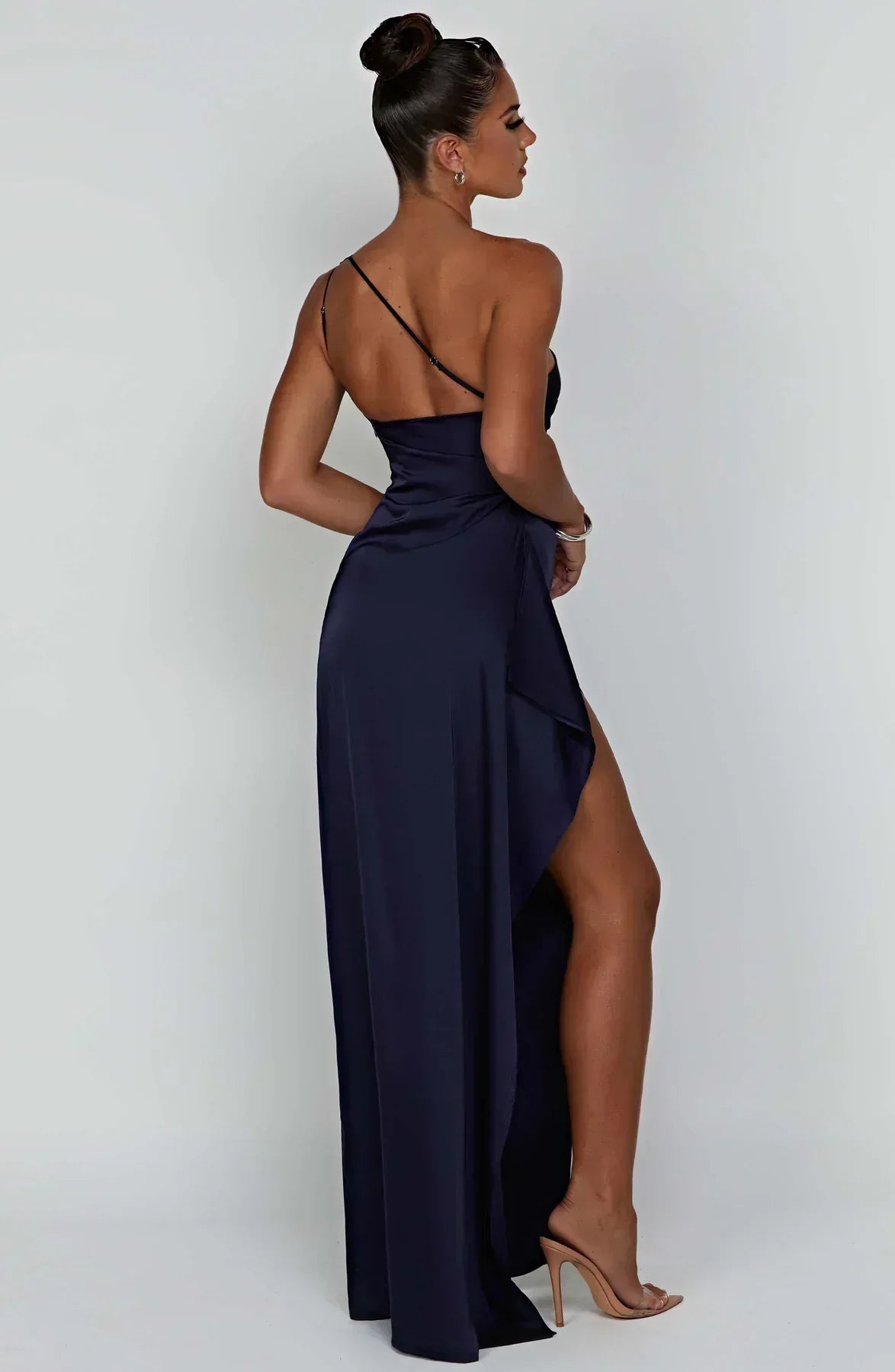 Petra One-Shoulder Slit Maxi Dress