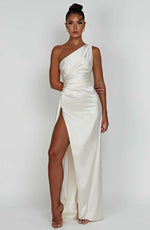 Petra One-Shoulder Slit Maxi Dress