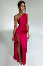 Petra One-Shoulder Slit Maxi Dress