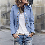 Bettina Casual Cropped Button-Front Jacket