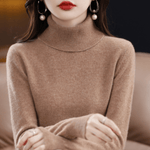 Elfriede Classic Turtleneck Knit Sweater