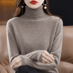 Elfriede Classic Turtleneck Knit Sweater