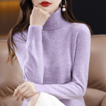 Elfriede Classic Turtleneck Knit Sweater