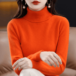 Elfriede Classic Turtleneck Knit Sweater