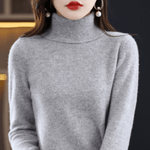 Elfriede Classic Turtleneck Knit Sweater
