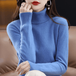 Elfriede Classic Turtleneck Knit Sweater
