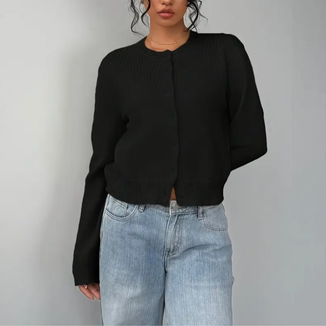 Bettina Collared Button-Up Cardigan