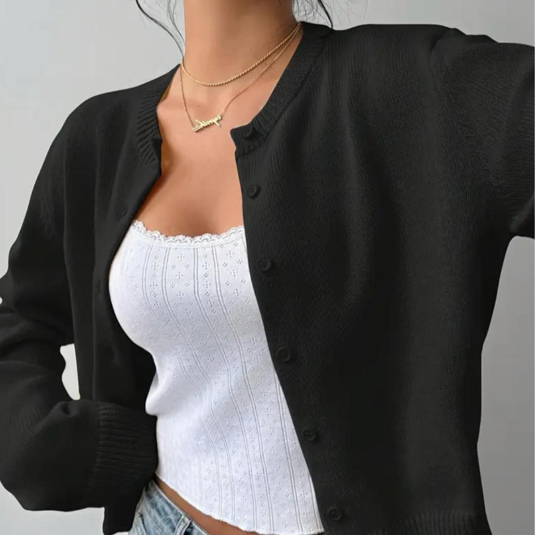 Bettina Collared Button-Up Cardigan