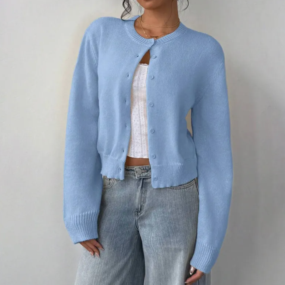 Bettina Collared Button-Up Cardigan