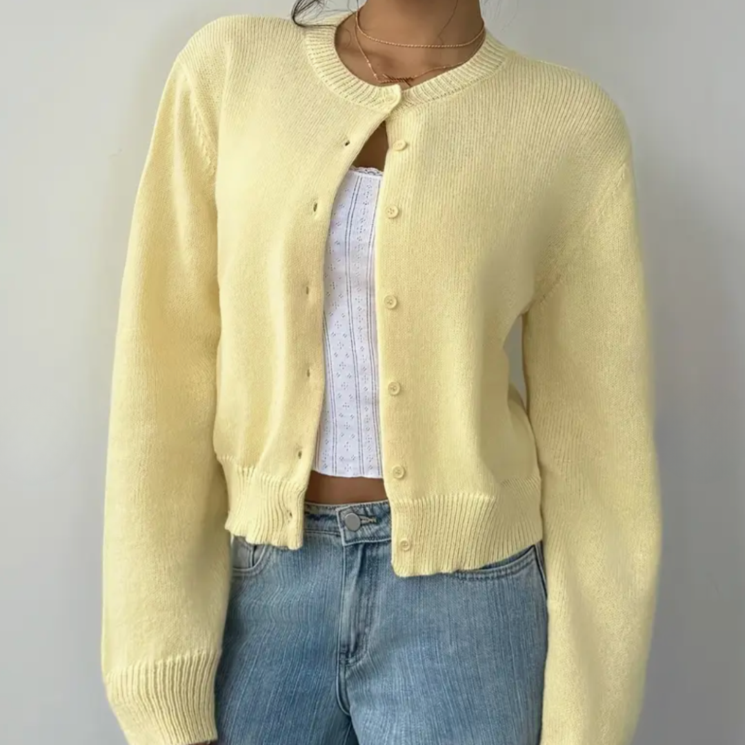 Bettina Collared Button-Up Cardigan