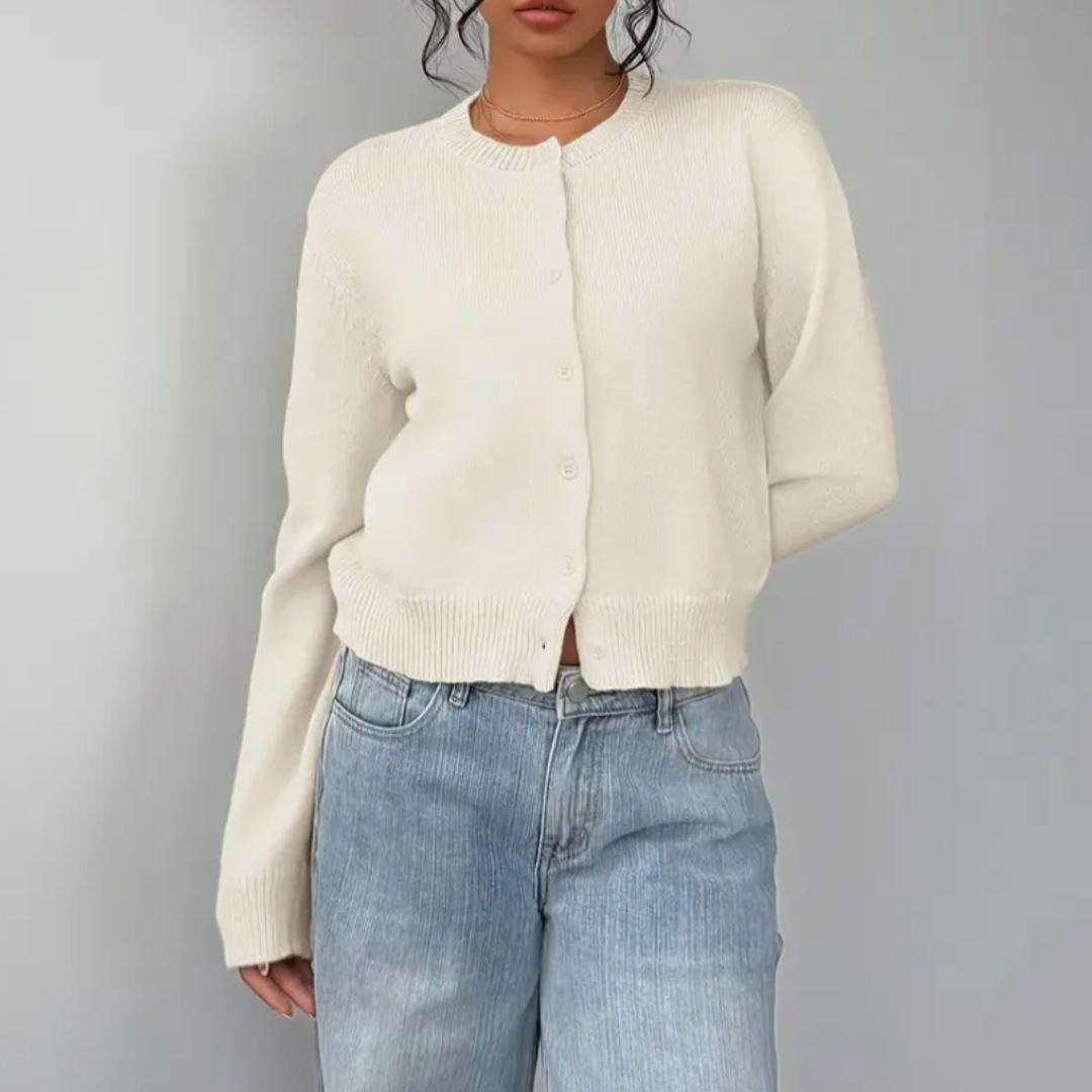 Bettina Collared Button-Up Cardigan