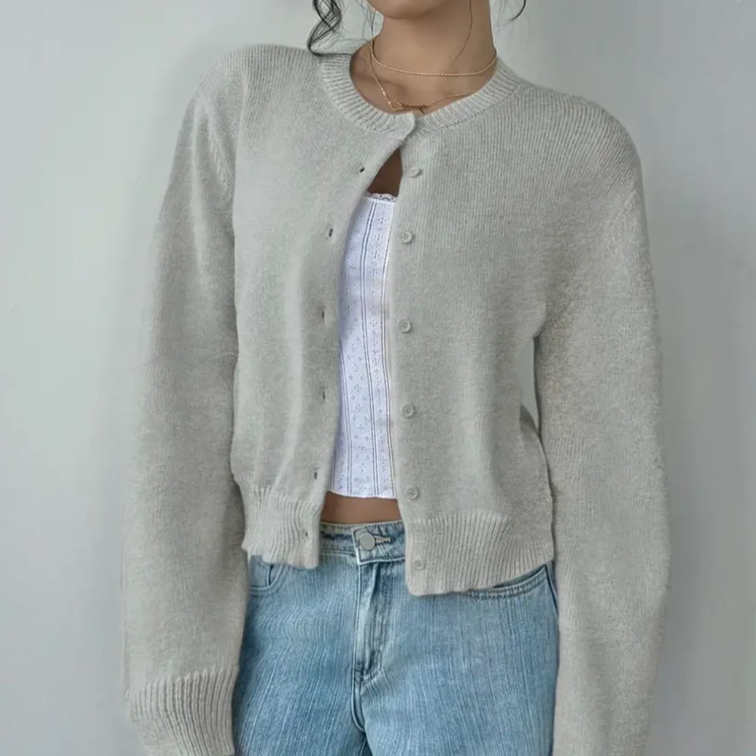 Bettina Collared Button-Up Cardigan
