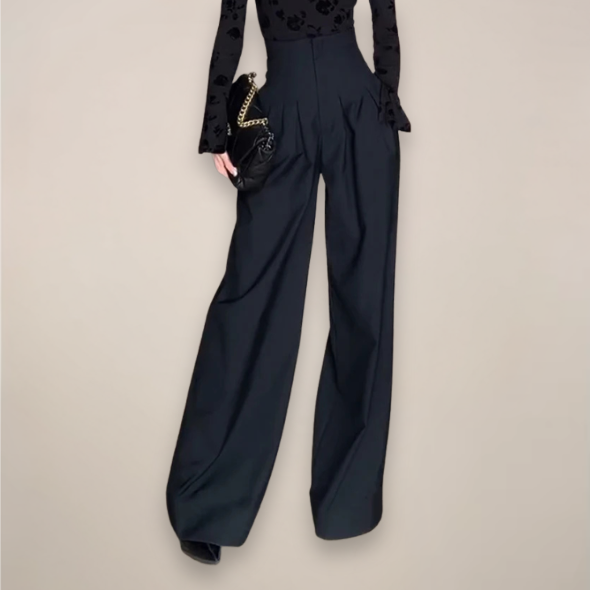 Christa High-Waisted Wide Leg Trousers