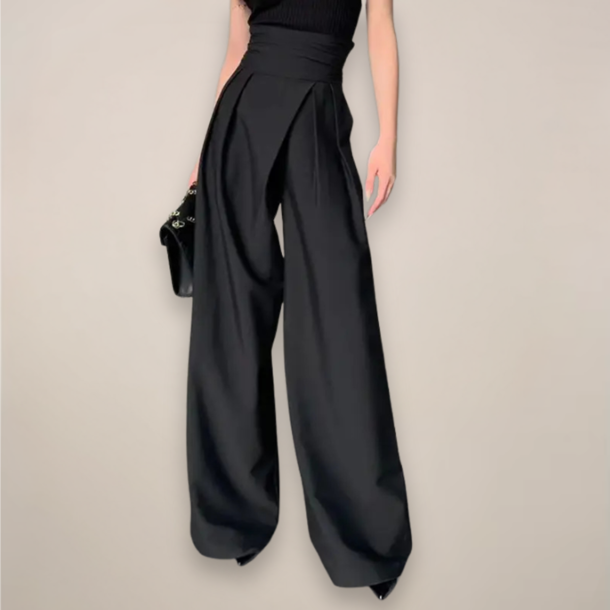 Christa High-Waisted Wide Leg Trousers