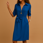 Johanna Belted Spring Shirtdress