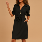 Johanna Belted Spring Shirtdress