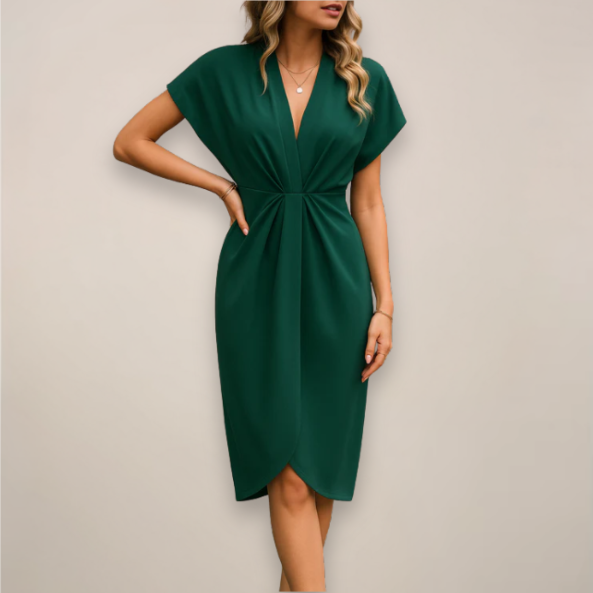 Leonie Midi Wrap Dress for Special Occasions