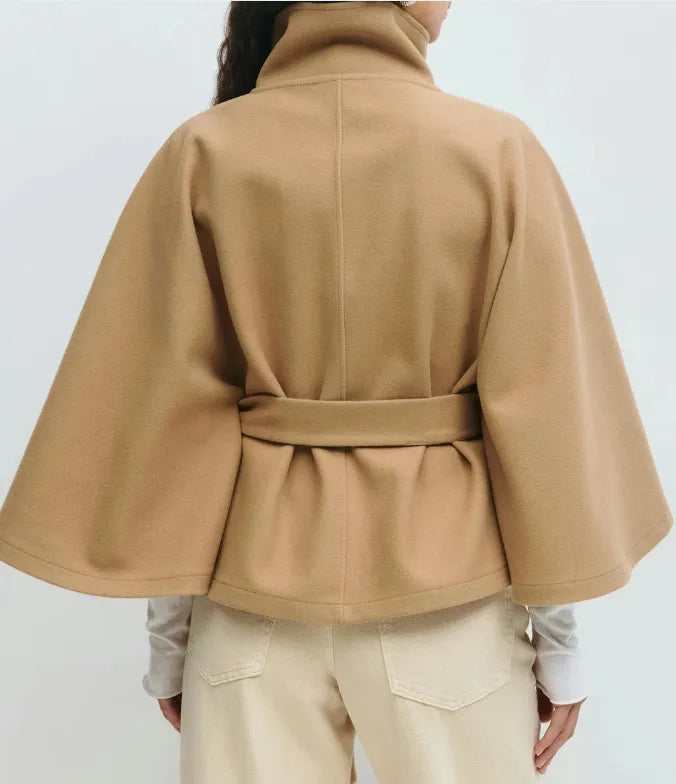 Felicia Belted Cape Coat