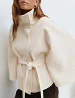 Felicia Belted Cape Coat