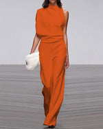 Viviane One-Shoulder Wide Leg Jumpsuit