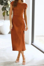 Lara Minimalist Slip Midi Dress