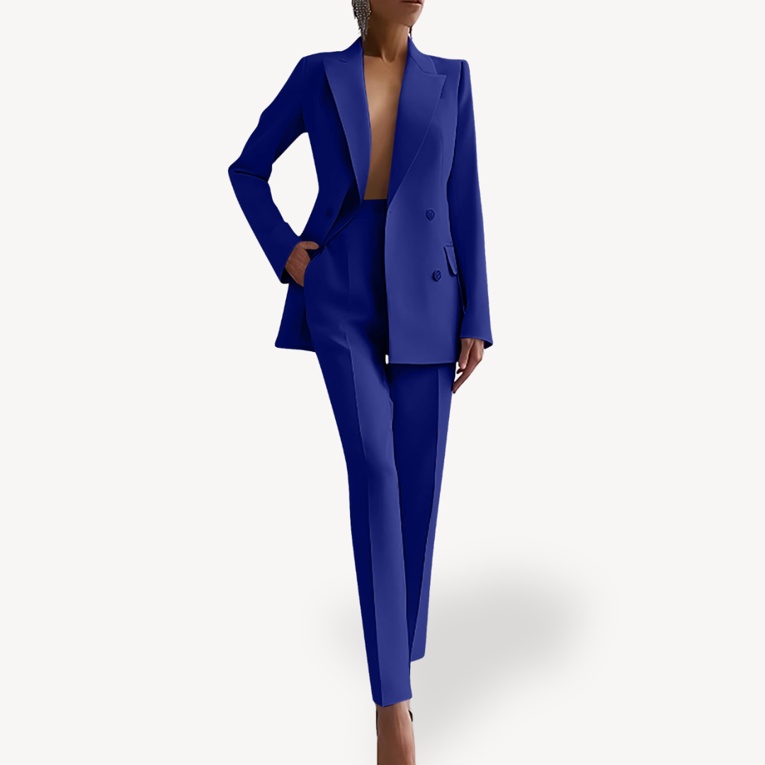 Leonie Tailored Suit Set with Long Blazer