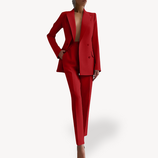 Leonie Tailored Suit Set with Long Blazer