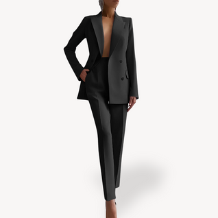 Leonie Tailored Suit Set with Long Blazer