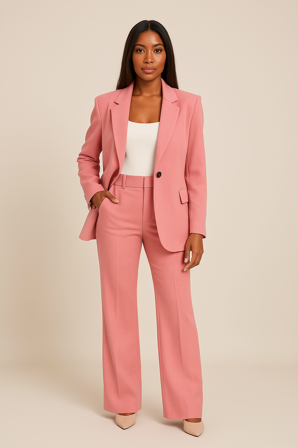 Maria Tailored Fit Pantsuit Set