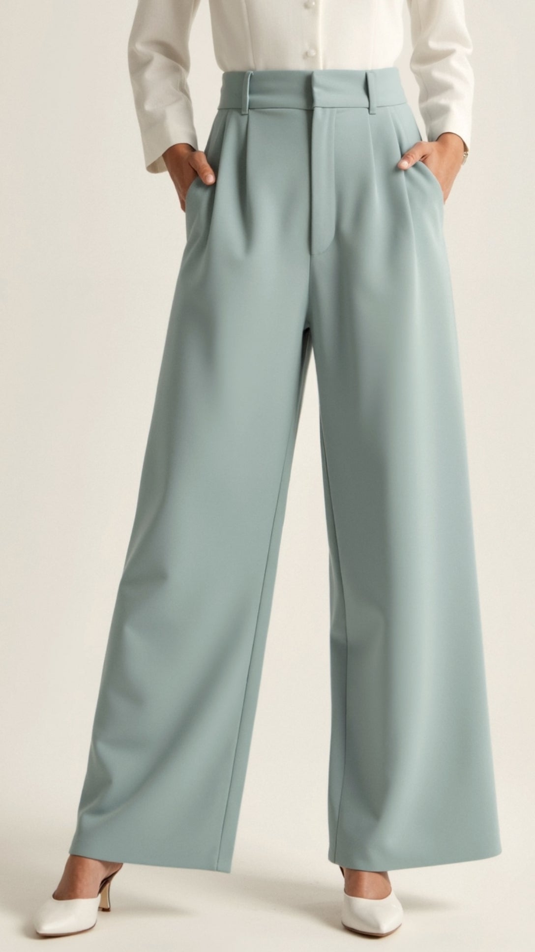 Gabriela High-Waist Wide-Leg Trousers