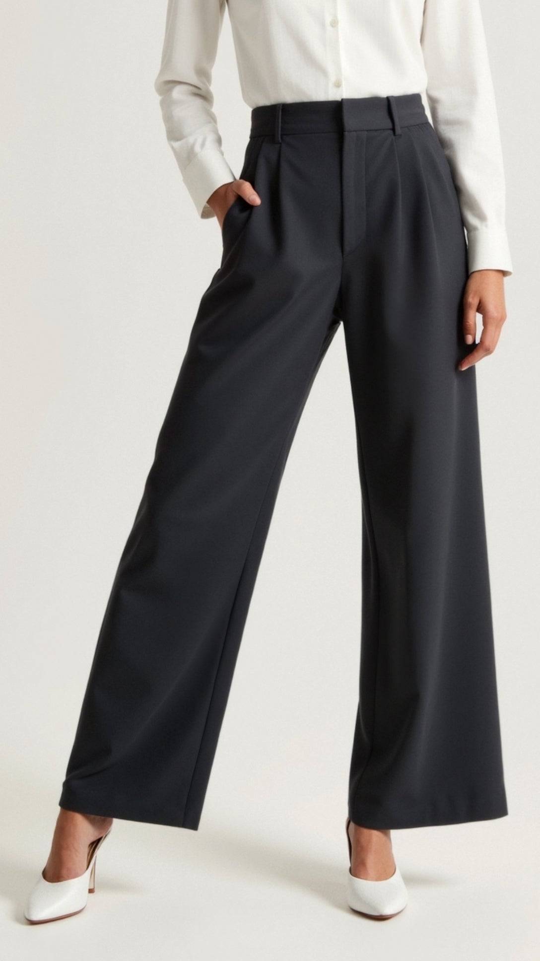 Gabriela High-Waist Wide-Leg Trousers