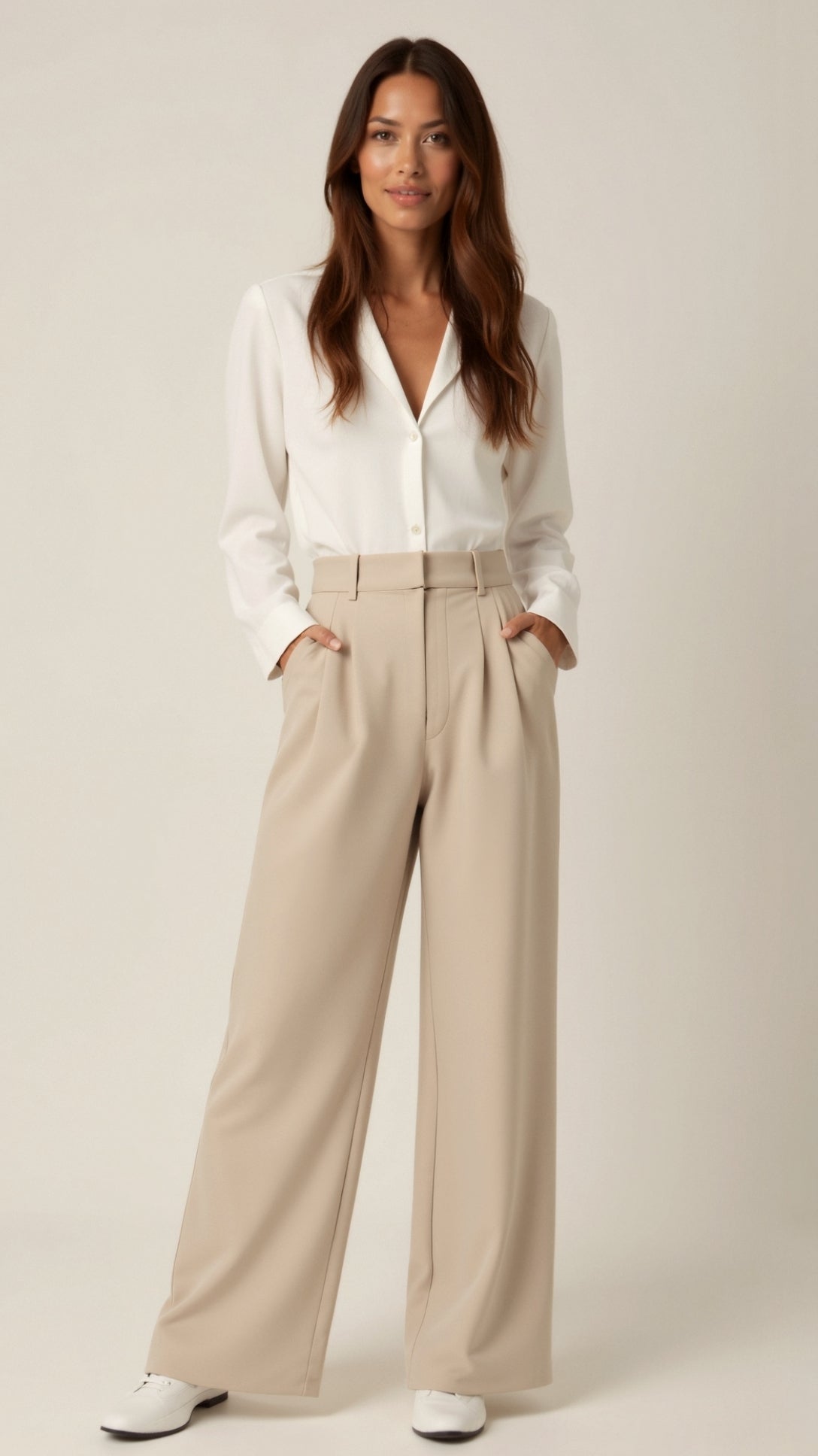 Gabriela High-Waist Wide-Leg Trousers