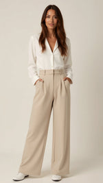 Gabriela High-Waist Wide-Leg Trousers