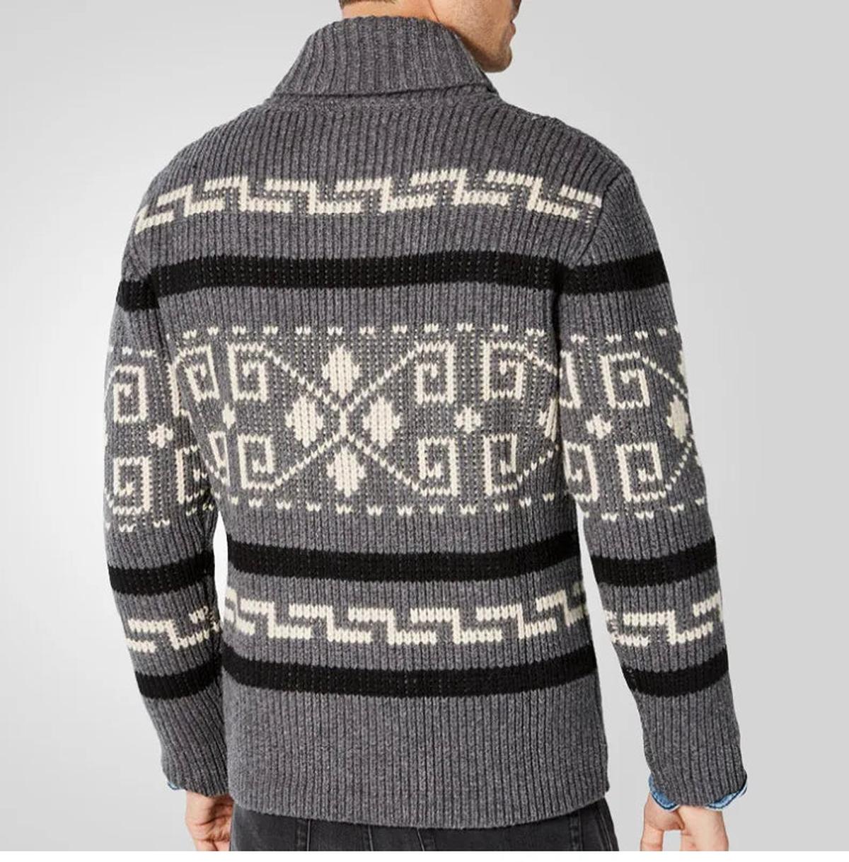 Lukas Casual Warm Patterned Cardigan