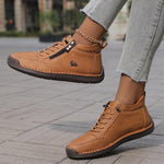 Bettina Comfort Lace-Up Sneakers with Side Zip