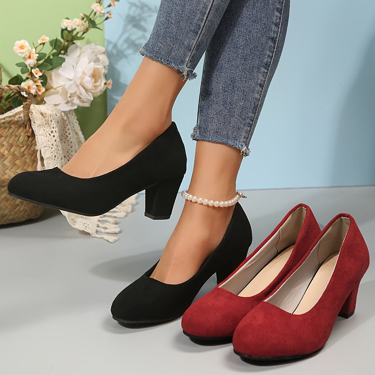 Vayda | Block Heel Pumps