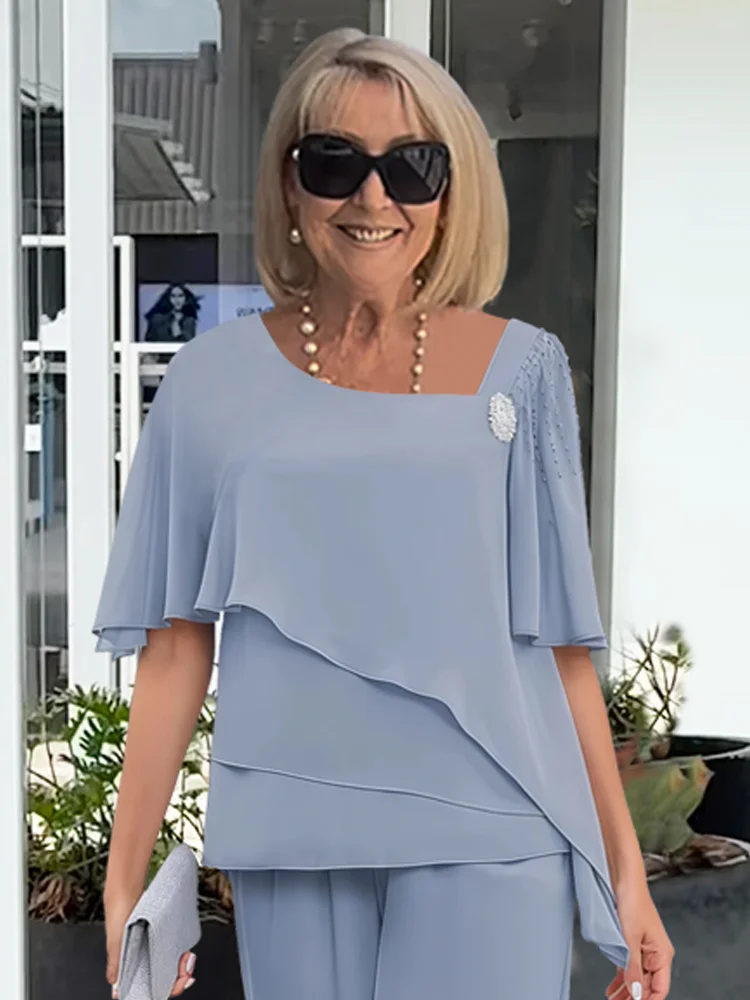 Doris Two-Piece Evening Set with Top and Pants