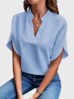 Beatrix | Soft And Elegant V-Neck Shirt, women's shirt – view 4