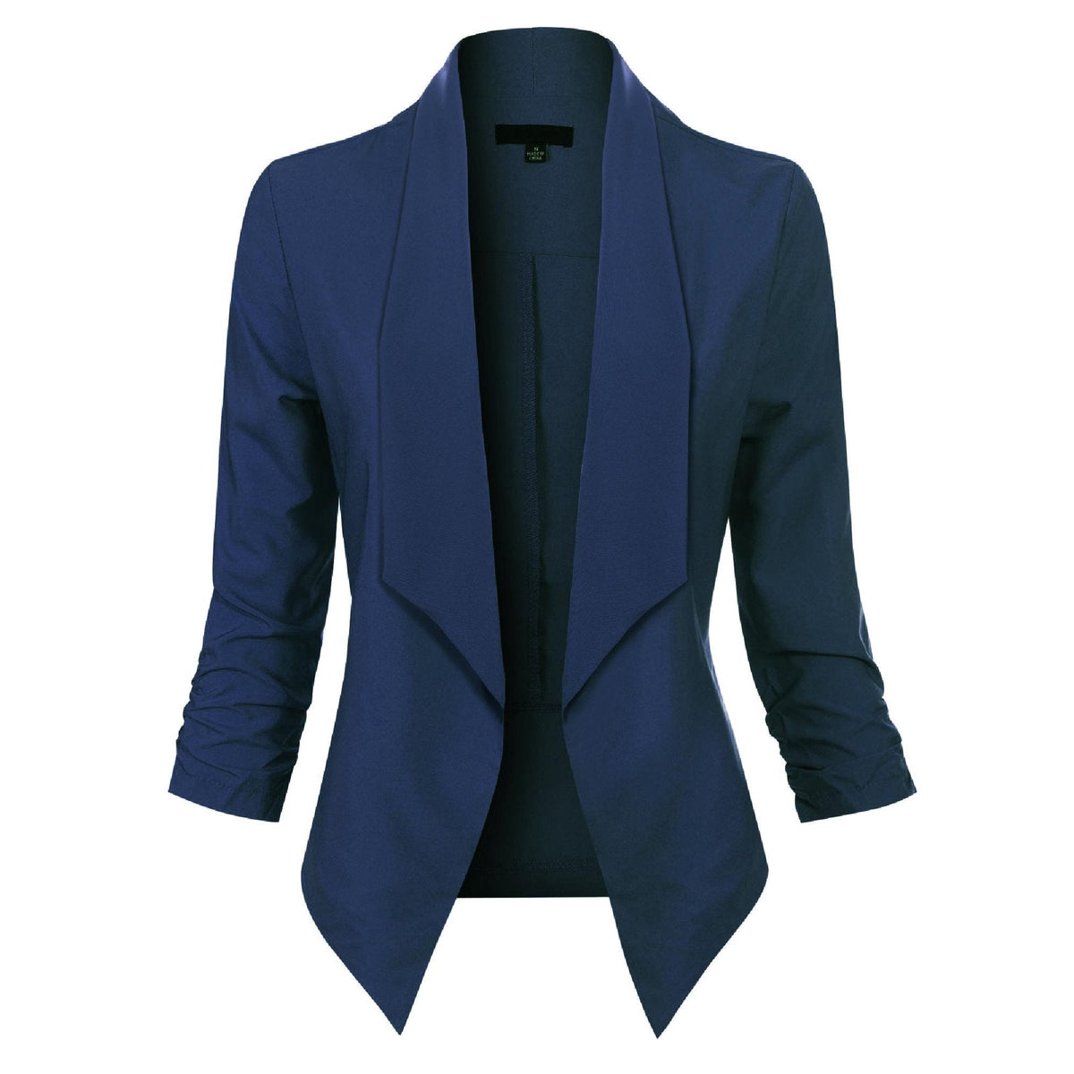 Susanne Open-Front Long-Sleeve Blazer