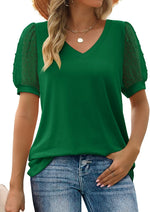 Hanna V-Neck Puff Sleeve Top