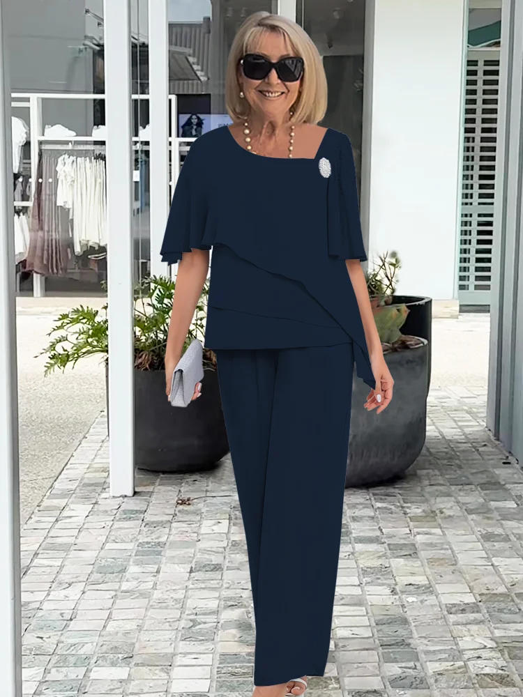 Doris Two-Piece Evening Set with Top and Pants