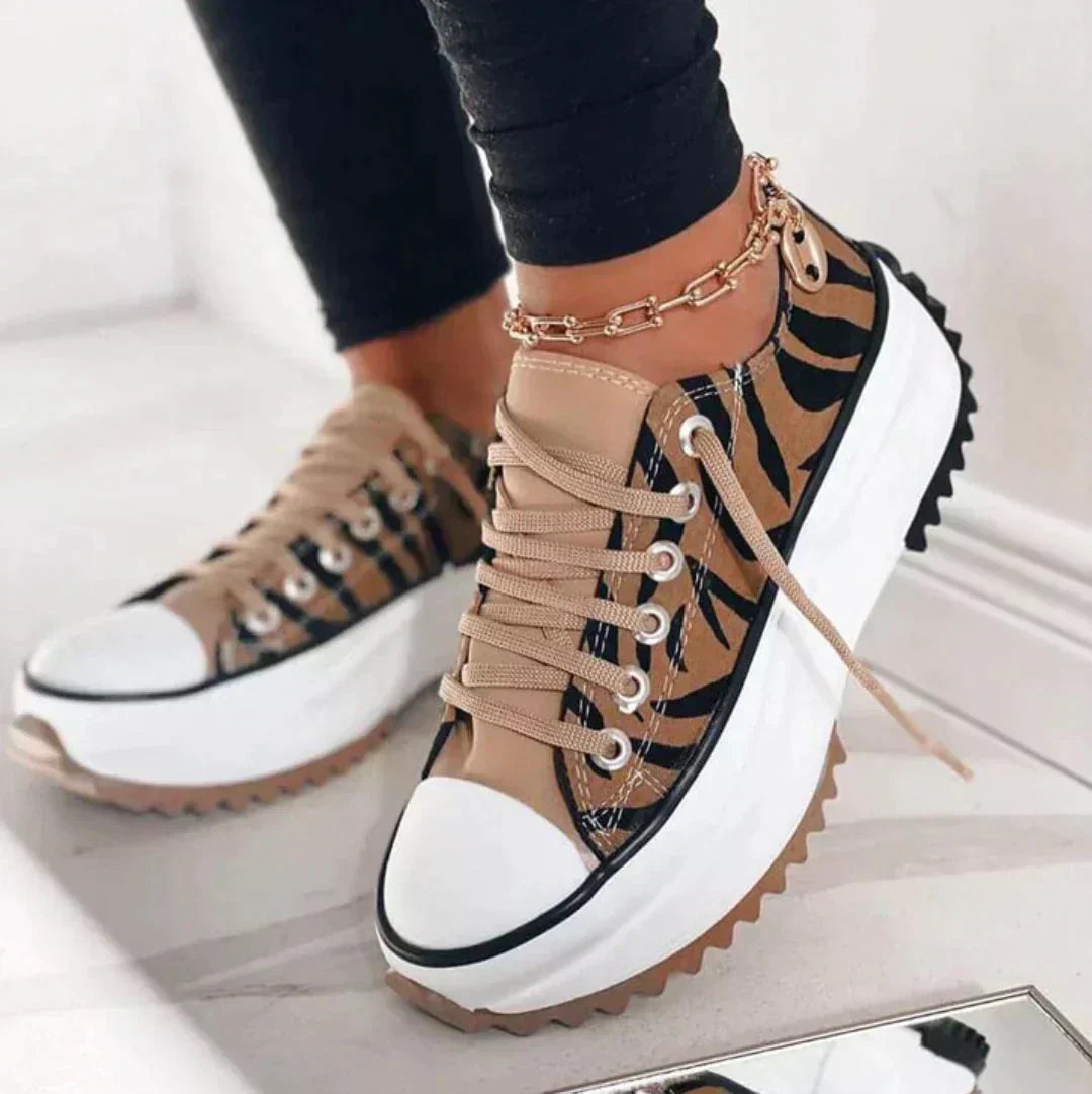 Elfriede Lace-Up Platform Sneakers