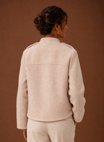 Women's Cropped Jacket - Button-Front Short Coat | Areleon