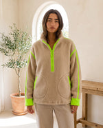 Della Half-Zip Pullover for Women – Oatmeal